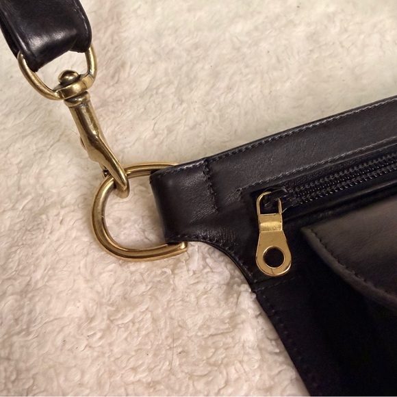 Holt Renfrew Leather Canvas Belt Bag - Picture 4 of 8